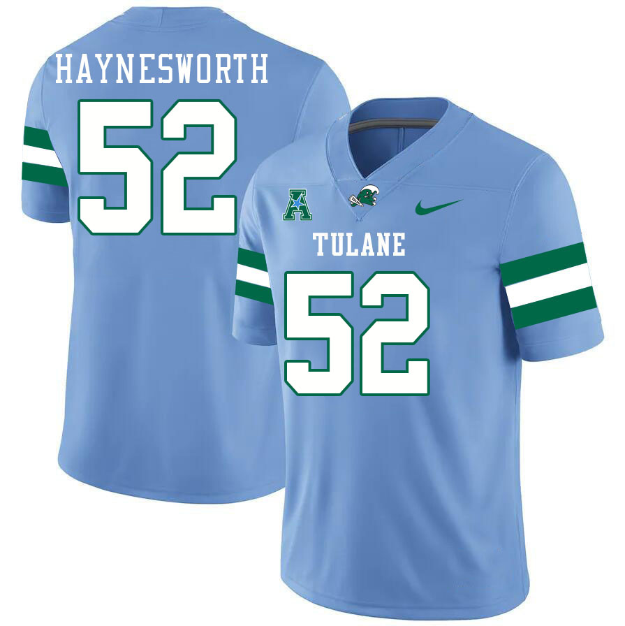 Tulane Green Wave #52 Sincere Haynesworth College Football Jerseys Stitched Sale-Blue